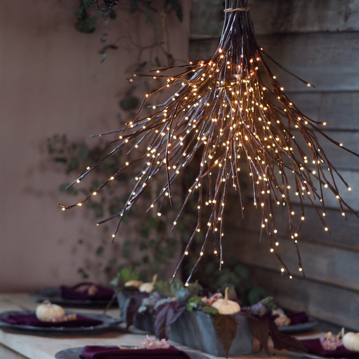 Twig Lights over dining table | just decorate!